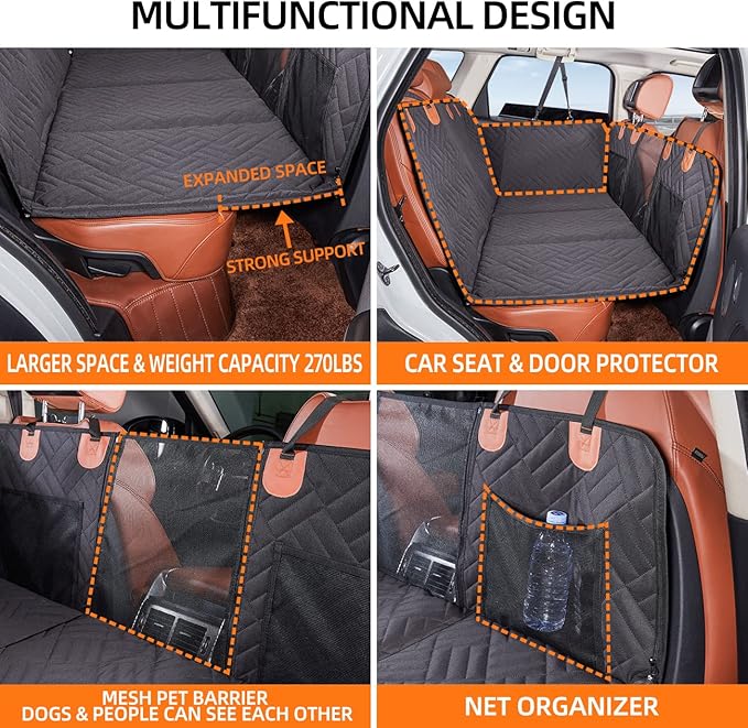 NOREYA™ Back Seat Extender & Dog Car Seat Cover